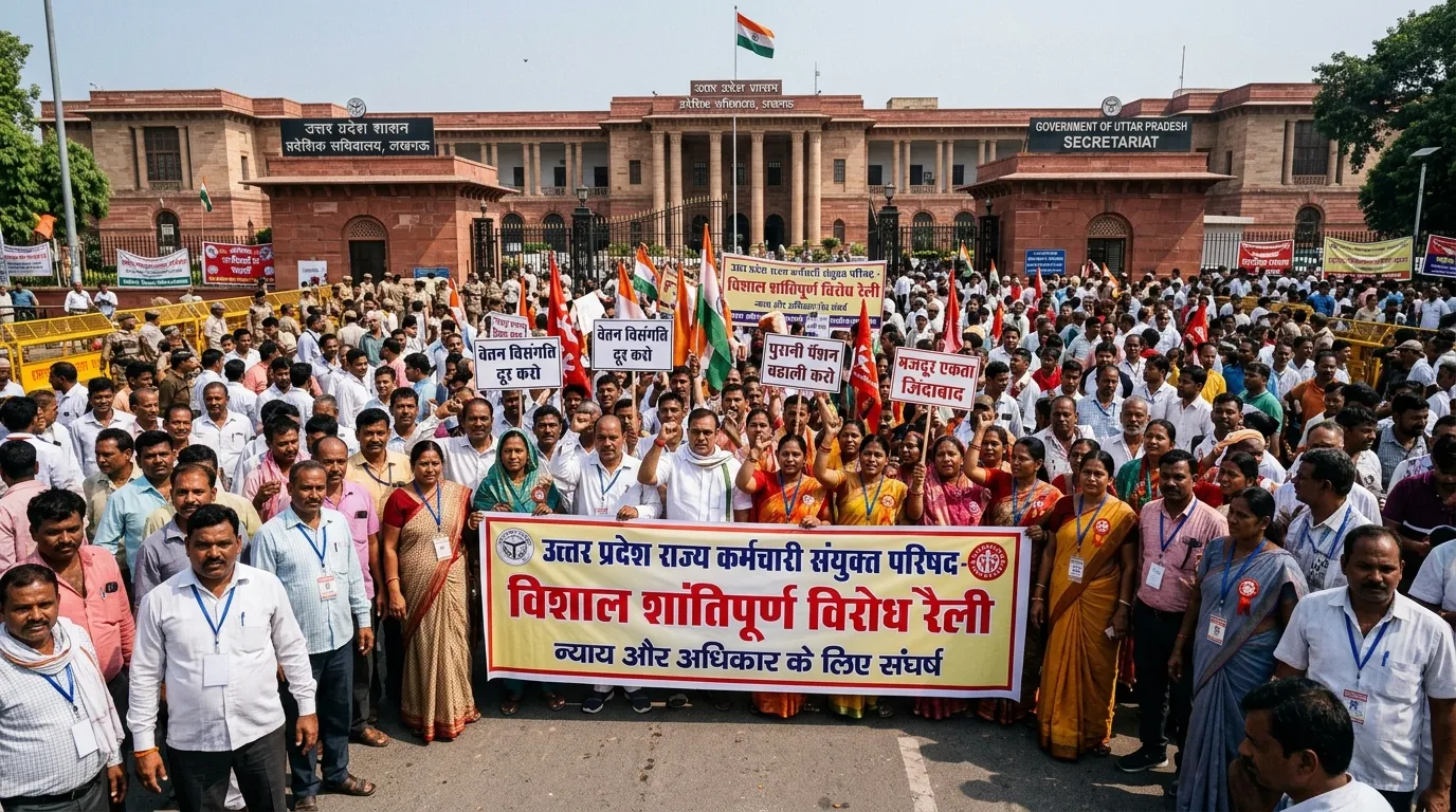 FCI Union Protest UP